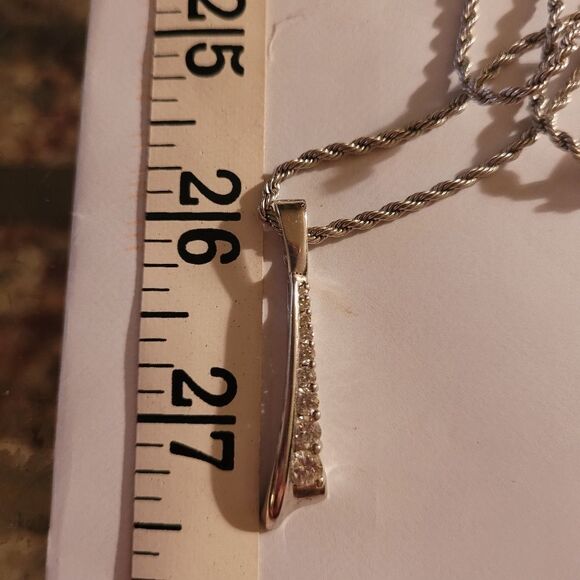 SALE! 💥DESIGNER ART DECO 14K DIAMOND PENDANT - Picture 8 of 9